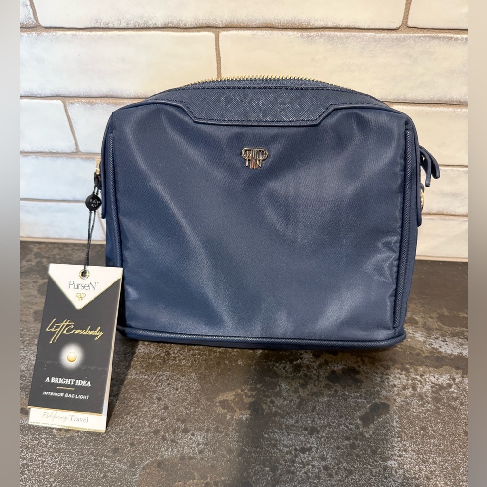 PurseN Litt Crossbody Bag, Navy Blue - NWT
